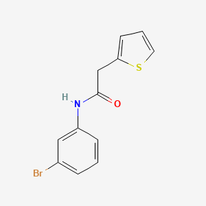molecular formula C12H10BrNOS B5737972 N-(3-bromophenyl)-2-(thiophen-2-yl)acetamide 