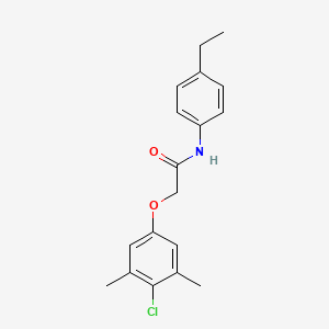 molecular formula C18H20ClNO2 B5738005 2-(4-chloro-3,5-dimethylphenoxy)-N-(4-ethylphenyl)acetamide 