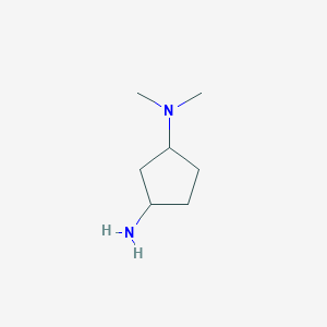 molecular formula C7H16N2 B573807 N1,N1-dimethylcyclopentane-1,3-diamine CAS No. 167466-02-6