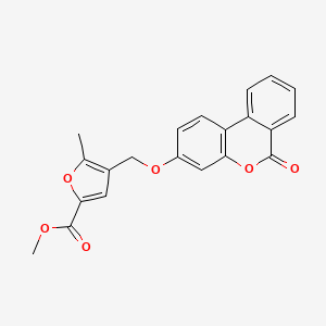 molecular formula C21H16O6 B5738084 METHYL 5-METHYL-4-[({6-OXO-6H-BENZO[C]CHROMEN-3-YL}OXY)METHYL]FURAN-2-CARBOXYLATE 