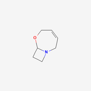 molecular formula C7H11NO B573811 6-Oxa-1-azabicyclo[5.2.0]non-3-ene CAS No. 183578-29-2