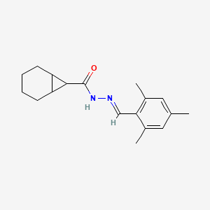 molecular formula C18H24N2O B5738122 N'-[(E)-(2,4,6-trimethylphenyl)methylidene]bicyclo[4.1.0]heptane-7-carbohydrazide 