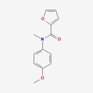 molecular formula C13H13NO3 B5738244 N-(4-methoxyphenyl)-N-methylfuran-2-carboxamide 