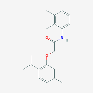 molecular formula C20H25NO2 B5738407 N-(2,3-dimethylphenyl)-2-(5-methyl-2-propan-2-ylphenoxy)acetamide 