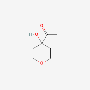 molecular formula C7H12O3 B573856 1-(4-Hydroxyoxan-4-yl)ethanone CAS No. 185206-97-7