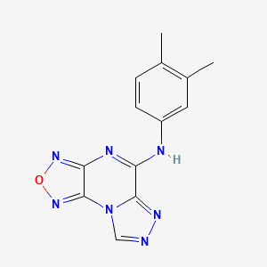 molecular formula C13H11N7O B5738575 N-(3,4-dimethylphenyl)-4-oxa-1,3,5,7,10,11-hexazatricyclo[7.3.0.02,6]dodeca-2,5,7,9,11-pentaen-8-amine 