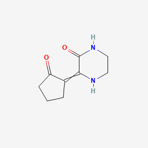 3-(2-Oxocyclopentylidene)piperazin-2-one