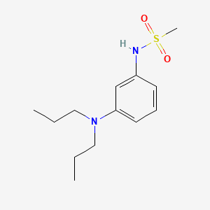 molecular formula C13H22N2O2S B573866 N-[3-(dipropylamino)phenyl]methanesulfonamide CAS No. 186453-43-0