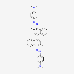 4-[[4-[4-[[4-(dimethylamino)phenyl]diazenyl]-3-methylnaphthalen-1-yl]-2-methylnaphthalen-1-yl]diazenyl]-N,N-dimethylaniline