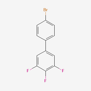 molecular formula C12H6BrF3 B573874 4-bromo-3,4,5-trifluoro-1,1-biphenyl CAS No. 178820-38-7