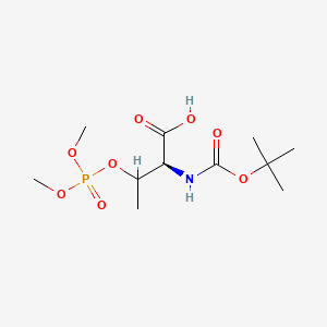 molecular formula C11H22NO8P B573882 Boc-Thr(PO3Me2)-OH CAS No. 162554-18-9