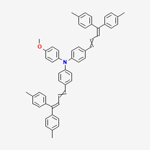 4-[4,4-Bis(4-methylphenyl)buta-1,3-dien-1-yl]-N-{4-[4,4-bis(4-methylphenyl)buta-1,3-dien-1-yl]phenyl}-N-(4-methoxyphenyl)aniline