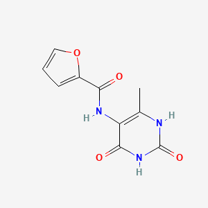 molecular formula C10H9N3O4 B5738872 N-(2,4-dihydroxy-6-methylpyrimidin-5-yl)furan-2-carboxamide 
