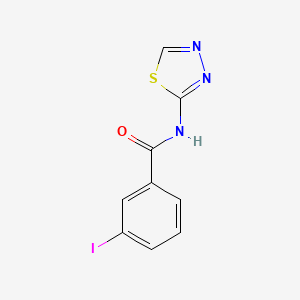 molecular formula C9H6IN3OS B5738885 3-iodo-N-(1,3,4-thiadiazol-2-yl)benzamide 