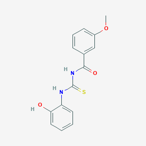 molecular formula C15H14N2O3S B5738899 N-[(2-hydroxyphenyl)carbamothioyl]-3-methoxybenzamide 