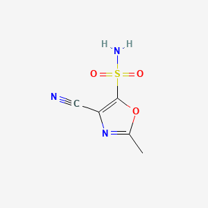 molecular formula C5H5N3O3S B573895 4-Cyano-2-methyloxazole-5-sulfonamide CAS No. 193211-88-0