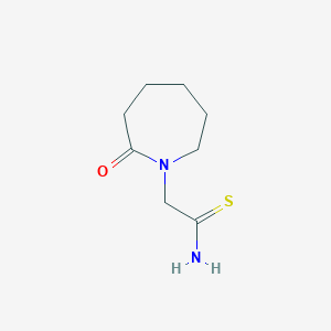 molecular formula C8H14N2OS B5738951 2-(2-Oxoazepan-1-yl)ethanethioamide 