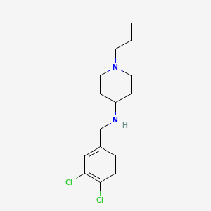 molecular formula C15H22Cl2N2 B5738965 N-[(3,4-dichlorophenyl)methyl]-1-propylpiperidin-4-amine 