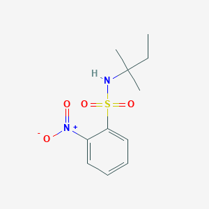 molecular formula C11H16N2O4S B5739054 N-(2-methylbutan-2-yl)-2-nitrobenzenesulfonamide 