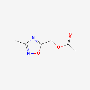 (3-Methyl-1,2,4-oxadiazol-5-yl)methyl acetate