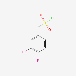 molecular formula C7H5ClF2O2S B573915 (3,4-Difluorophenyl)methanesulfonyl chloride CAS No. 163295-73-6