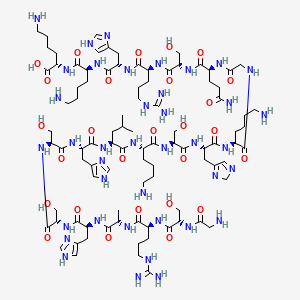 molecular formula C93H157N39O27 B573919 Peptide 46 CAS No. 192122-40-0