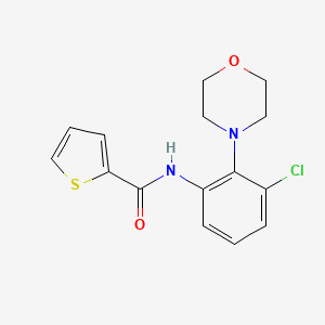 molecular formula C15H15ClN2O2S B5739267 N-(3-chloro-2-morpholin-4-ylphenyl)thiophene-2-carboxamide 