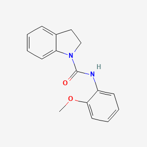 molecular formula C16H16N2O2 B5739326 N-(2-methoxyphenyl)-2,3-dihydroindole-1-carboxamide 