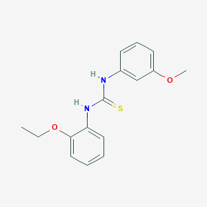 molecular formula C16H18N2O2S B5739341 1-(2-Ethoxyphenyl)-3-(3-methoxyphenyl)thiourea 