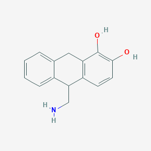 molecular formula C11H11NO B573944 10-(Aminomethyl)-9,10-dihydroanthracene-1,2-diol CAS No. 170244-98-1