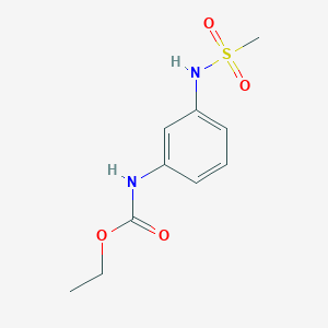 molecular formula C10H14N2O4S B5739492 ethyl N-[3-(methanesulfonamido)phenyl]carbamate 