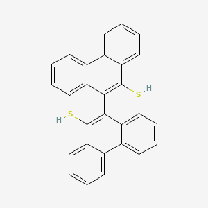 molecular formula C28H18S2 B573950 [9,9'-Biphenanthrene]-10,10'-dithiol CAS No. 190841-72-6