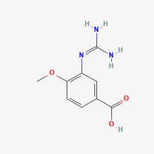 molecular formula C9H11N3O3 B573959 3-Carbamimidamido-4-methoxybenzoic acid CAS No. 183430-56-0