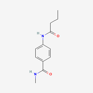 molecular formula C12H16N2O2 B5739611 4-Butyramido-N-methylbenzamide 