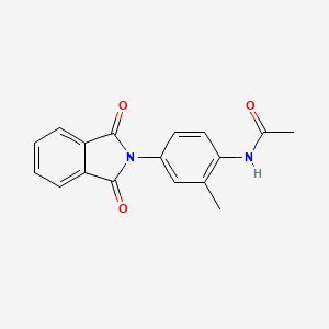 molecular formula C17H14N2O3 B5739676 N-[4-(1,3-dioxoisoindol-2-yl)-2-methylphenyl]acetamide 
