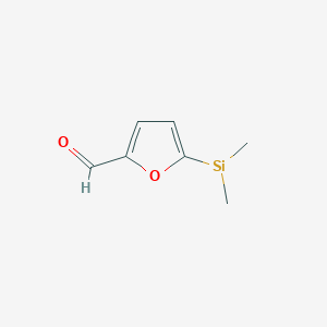 molecular formula C7H9O2Si B573969 2-Furancarboxaldehyde, 5-(dimethylsilyl)- CAS No. 180460-95-1