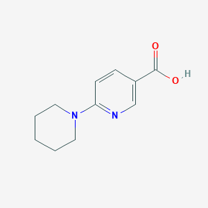 molecular formula C11H14N2O2 B057397 6-Piperidinonicotinic acid CAS No. 120800-50-2