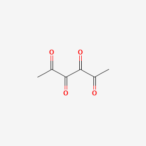 molecular formula C6H6O4 B573972 Hexane-2,3,4,5-tetrone CAS No. 162287-04-9