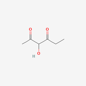 molecular formula C6H10O3 B573973 3-Hydroxy-2,4-hexanedione CAS No. 177483-75-9