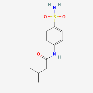 molecular formula C11H16N2O3S B5739752 3-methyl-N-(4-sulfamoylphenyl)butanamide 