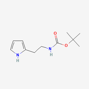 molecular formula C11H18N2O2 B573976 tert-Butyl (2-(1H-pyrrol-2-yl)ethyl)carbamate CAS No. 179933-77-8