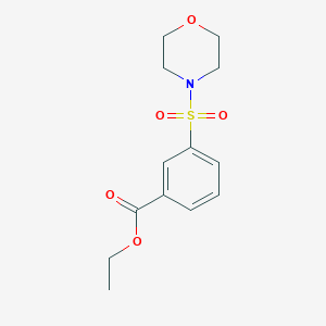 molecular formula C13H17NO5S B5739772 ethyl 3-(4-morpholinylsulfonyl)benzoate 