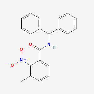 molecular formula C21H18N2O3 B5739863 N-benzhydryl-3-methyl-2-nitrobenzamide 