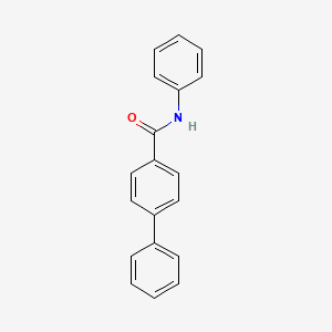 molecular formula C19H15NO B5739874 N-PHENYL-[1,1'-BIPHENYL]-4-CARBOXAMIDE 