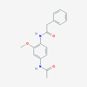 molecular formula C17H18N2O3 B5740059 N-(4-acetamido-2-methoxyphenyl)-2-phenylacetamide 