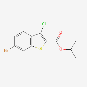 molecular formula C12H10BrClO2S B5740071 Propan-2-yl 6-bromo-3-chloro-1-benzothiophene-2-carboxylate 