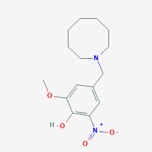 molecular formula C15H22N2O4 B5740261 4-(azocan-1-ylmethyl)-2-methoxy-6-nitrophenol 