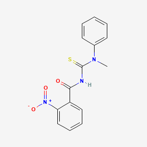 molecular formula C15H13N3O3S B5740314 N-[methyl(phenyl)carbamothioyl]-2-nitrobenzamide 