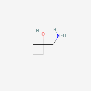 molecular formula C5H11NO B574032 1-(Aminomethyl)cyclobutanol CAS No. 180205-28-1