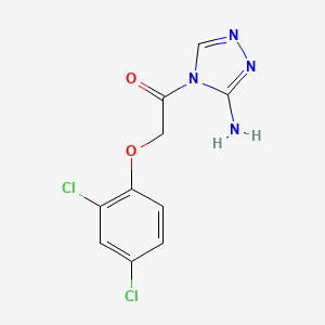 molecular formula C10H8Cl2N4O2 B5740372 1-(3-AMINO-4H-1,2,4-TRIAZOL-4-YL)-2-(2,4-DICHLOROPHENOXY)ETHAN-1-ONE 